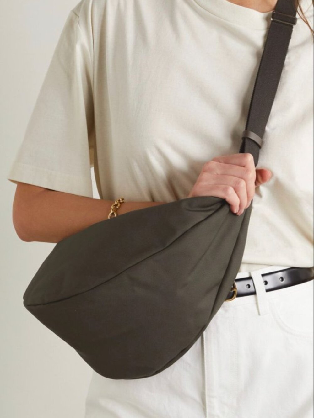 The Row Nylon Messenger Crossbody Bag